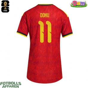 Belgien Jeremy Doku #11 Hemmatröja Kvinnor VM 2026 Kortärmad